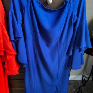 Elegant Blue Women's Dress